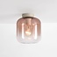 Deckenleuchte Soli beige mit Ombre-Glas
