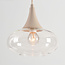 6-flammige Hängelampe Loic mit transparentem Glas - Sandbeige