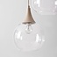 3-flammige Hängelampe Loua mit transparentem Glas - Sandbeige