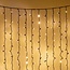 Lichtvorhang erweiterbar schwarz | ab 2 Meter | 300 LEDs | 2200K extra warmweiß | Gummi