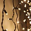 Lichtvorhang erweiterbar schwarz | ab 2 Meter | 300 LEDs | 2200K extra warmweiß | Gummi