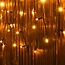Lichtvorhang erweiterbar schwarz | ab 2 Meter | 300 LEDs | 2200K extra warmweiß | Gummi