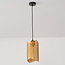 Moderne Hängelampe Tablon - gewellter Schirm mit Streben, gold