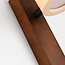 Verstellbare Wandlampe Flawe mit integrierter LED und Travertin (Naturstein) und Holz