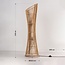 Stehlampe Floris aus geflochtenem Bambus - Natur