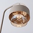Stehleuchte Kodee beige mit amber Glas