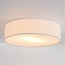 Deckenleuchte Paulina mit geripptem Samtschirm - Beige