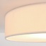 Deckenleuchte Paulina mit geripptem Samtschirm - Beige