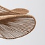 Hängelampe Janah mit handgeflochtenen Papierlampenschirmen - beige