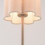 Tischleuchte Mirjam mit plissiertem Leinenschirm - Beige