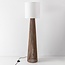 Stehlampe Papira mit weißem Schirm