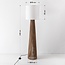 Papira Stehlampe mit weißem Schirm