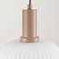 Hängelampe Viola 3-flammig - Opalglas und Beige