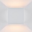 Außenwandlampe Oliver quadratisch - Weiß mit integrierter LED