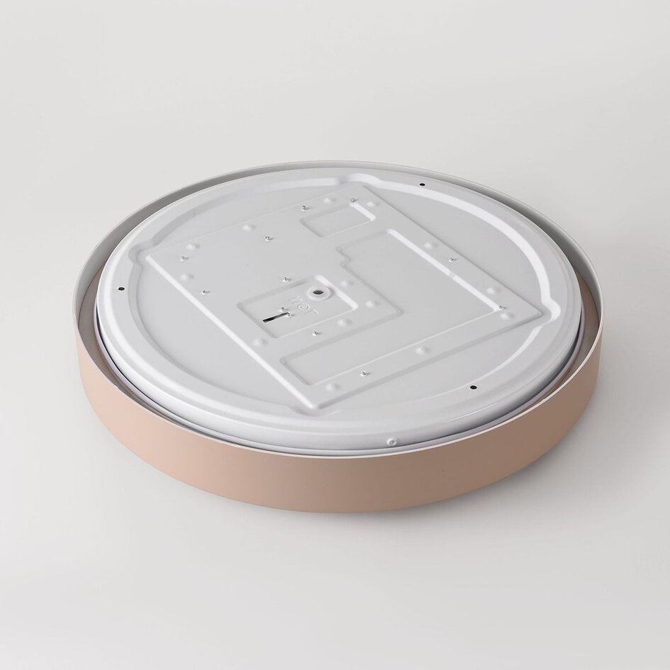 3-stufig dimmbare LED Deckenleuchte Sarinda mit Marmoroptik - Taupe