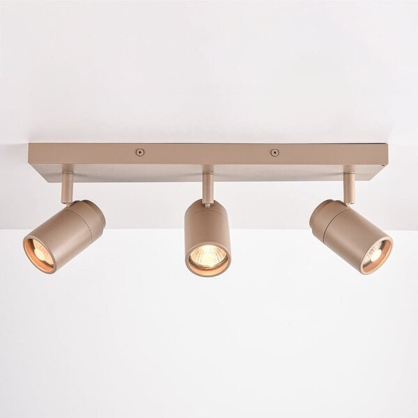 Deckenstrahler Tivo mit 3 drehbaren Spots in Sandbeige