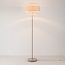 Stehleuchte Corry mit Leinenschirm - Sandbeige