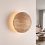 Wandleuchte Jawie aus Travertin mit integrierter LED - Beige