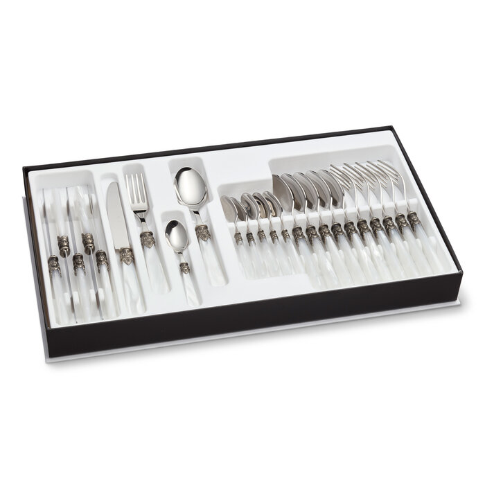 Cutlery Box, White (mother-of-pearl)