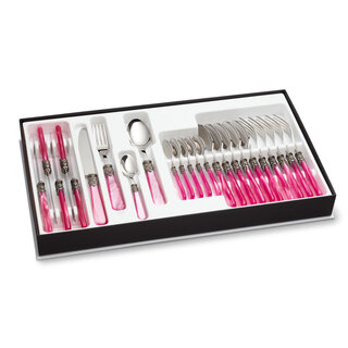 Cutlery Box, Fuchsia (mother-of-pearl)