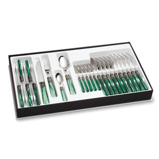 Cutlery Box Green (mother-of-pearl)
