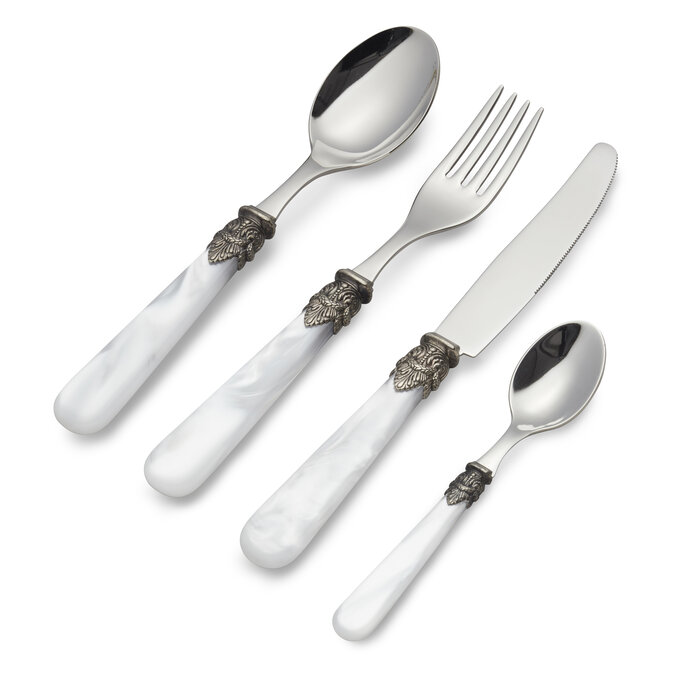 Cutlery Set, White (mother-of-pearl), Dinner