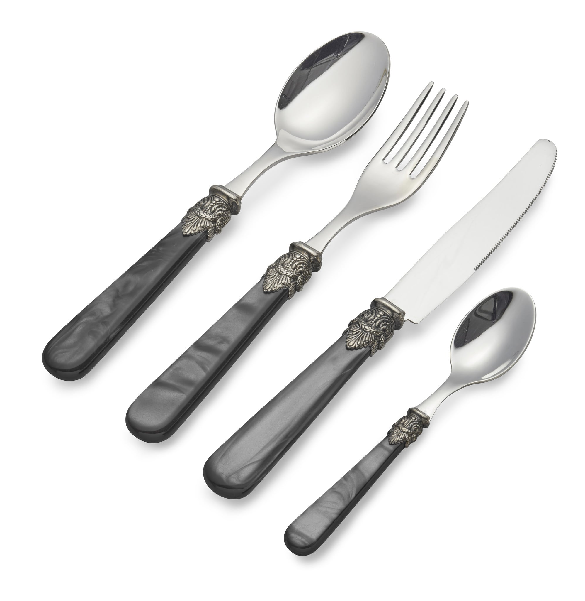 Cutlery Set, Black (mother-of-pearl), Dinner