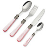 Dinner Cutlery Set, Pink with Mother of Pearl, 4 pieces, 1 person