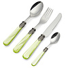 Dinner Cutlery Set, Light Green with Mother of Pearl, 4 pieces, 1 person