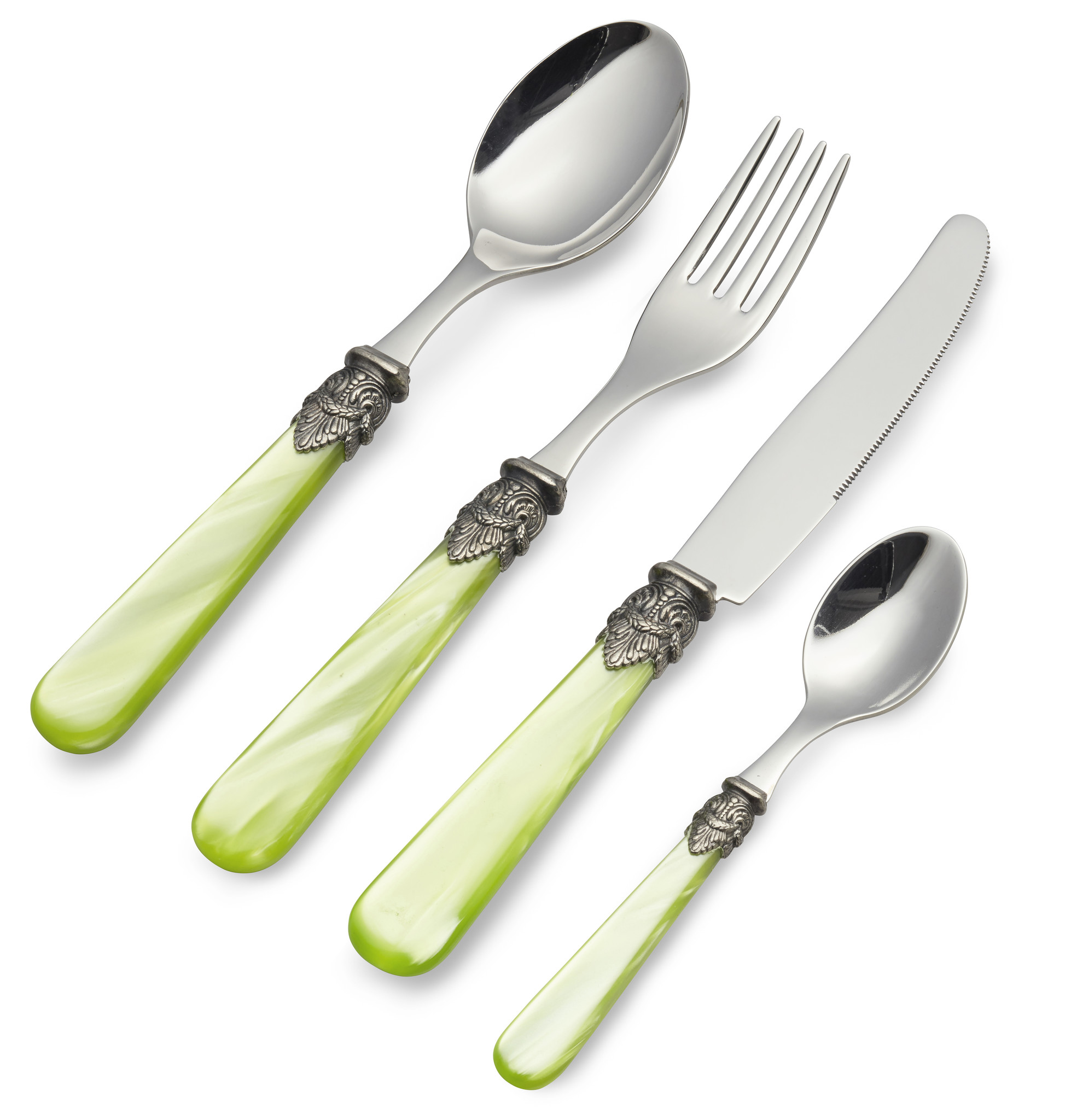 Cutlery Set, Light Green (mother-of-pearl), Dinner