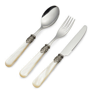 Cutlery Set, Ivory (mother-of-pearl), Breakfast