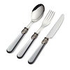 Breakfast Cutlery Set, Gray with Mother of Pearl, 3 pieces, 1 person