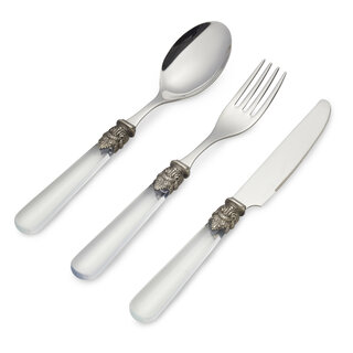 3-teiliges Frühstücksbesteckset, Transparent