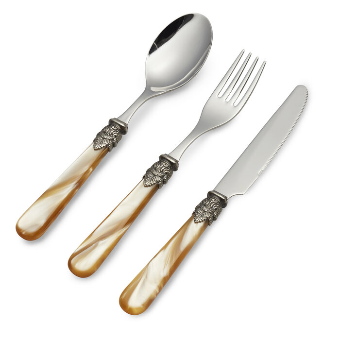 Cutlery Set, Honey Gold (mother-of-pearl), Breakfast