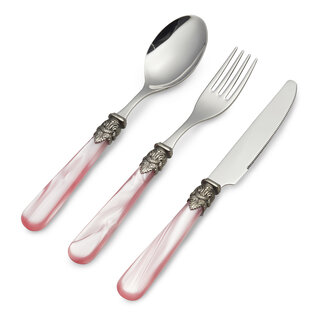 Cutlery Set, Pink (mother-of-pearl), Breakfast