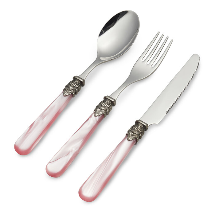 Cutlery Set, Pink (mother-of-pearl), Breakfast