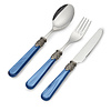 Breakfast Cutlery Set, Blue with Mother of Pearl, 3 pieces, 1 person