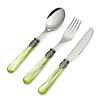 Breakfast Cutlery Set, Light Green with Mother of Pearl, 3 pieces, 1 person