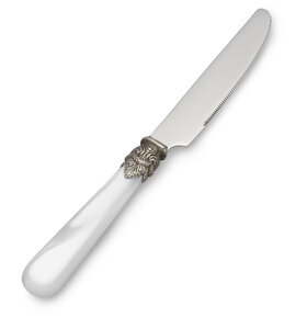Frühstücksmesser, Weiß (Perlmutt)