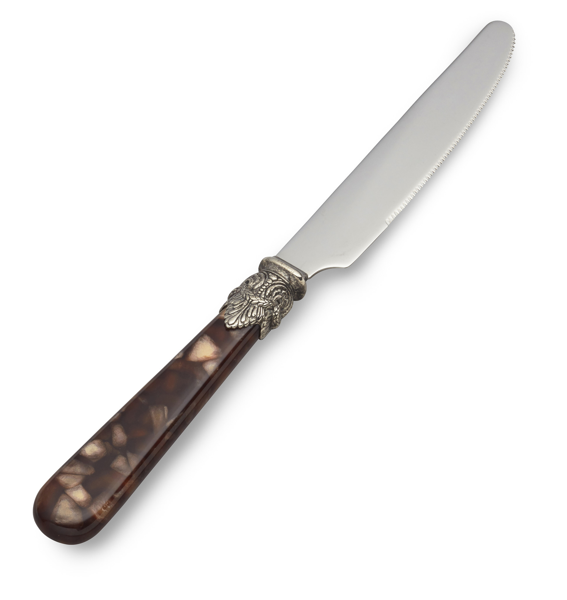 Couteau, Marron (motif tortue), Petit-Déjeuner