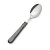 Breakfast Spoon, Black with Mother of Pearl