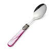 Breakfast Spoon, Fuchsia with Mother of Pearl