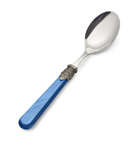 Breakfast spoon, blue (mother-of-pearl)