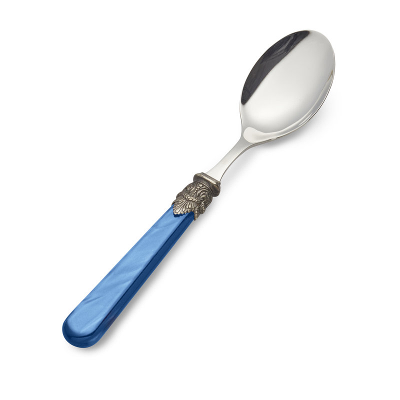 Ontbijtlepel, Blauw met Parelmoer