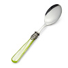 Breakfast Spoon, Light Green with Mother of Pearl