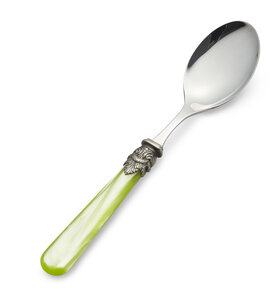 Breakfast spoon, light green (mother-of-pearl)