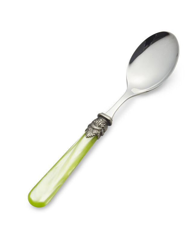 Ontbijtlepel, lichtgroen (parelmoer), EME Napoleon