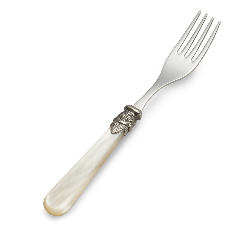 Breakfast Fork, Ivory with Mother of Pearl