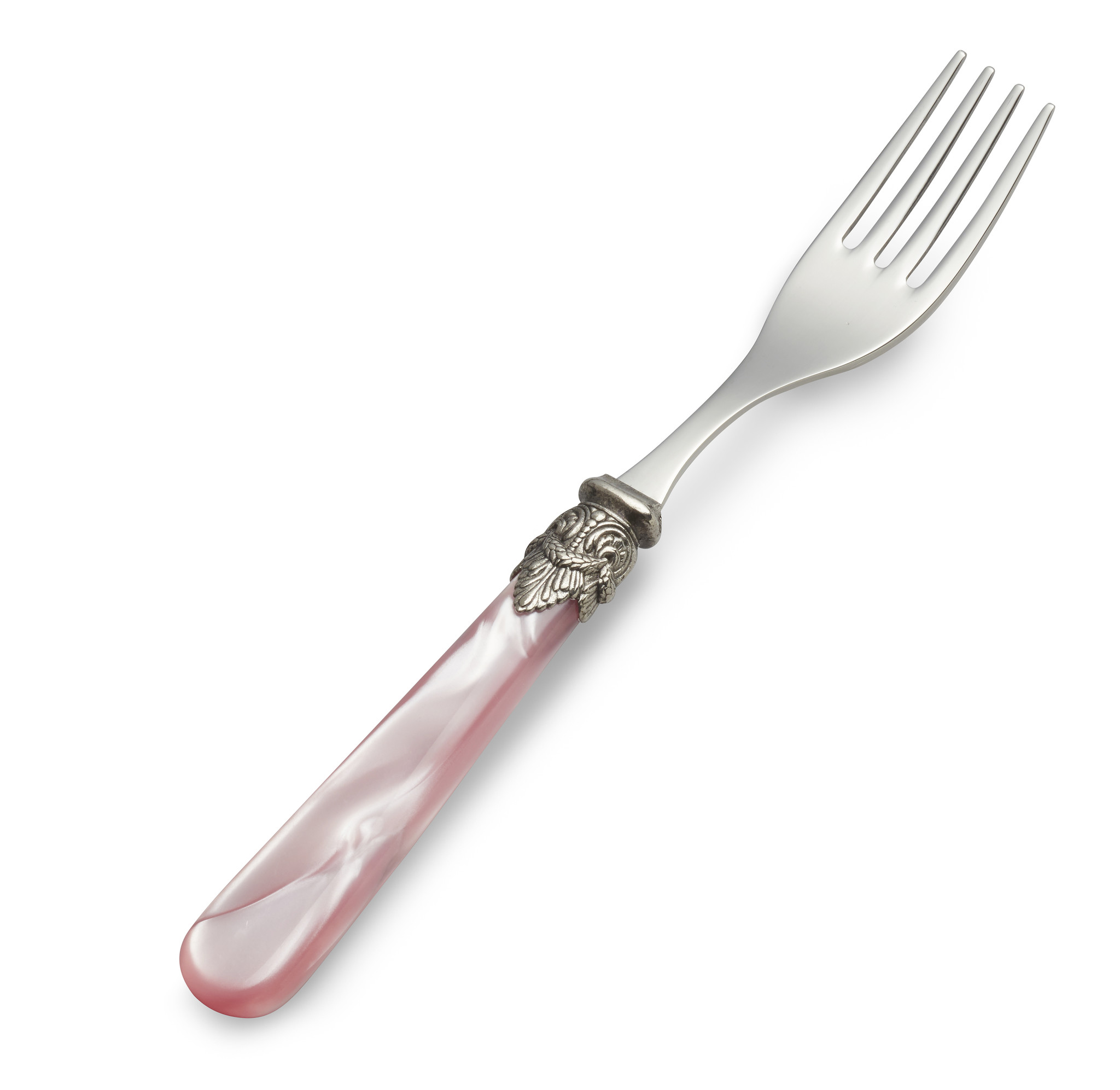 Tenedor, Rosa (brillo nácar), Desayuno