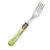 Breakfast Fork, Light Green with Mother of Pearl